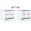 Terrarium med opbevaring Transparent 30 x 30 x 30 cm Glas