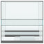 Terrarium med opbevaring Transparent 30 x 30 x 30 cm Glas