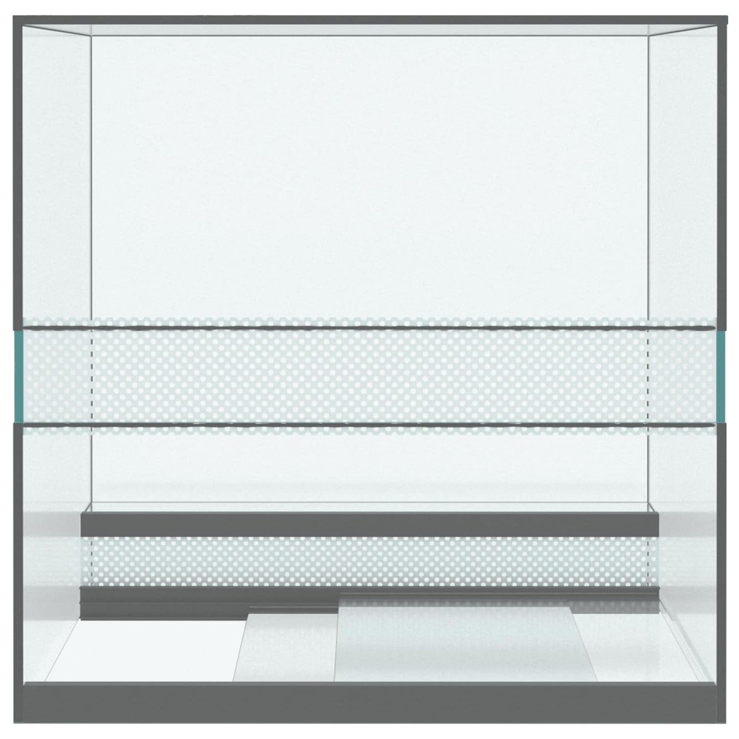 Terrarium med opbevaring Transparent 30 x 30 x 30 cm Glas