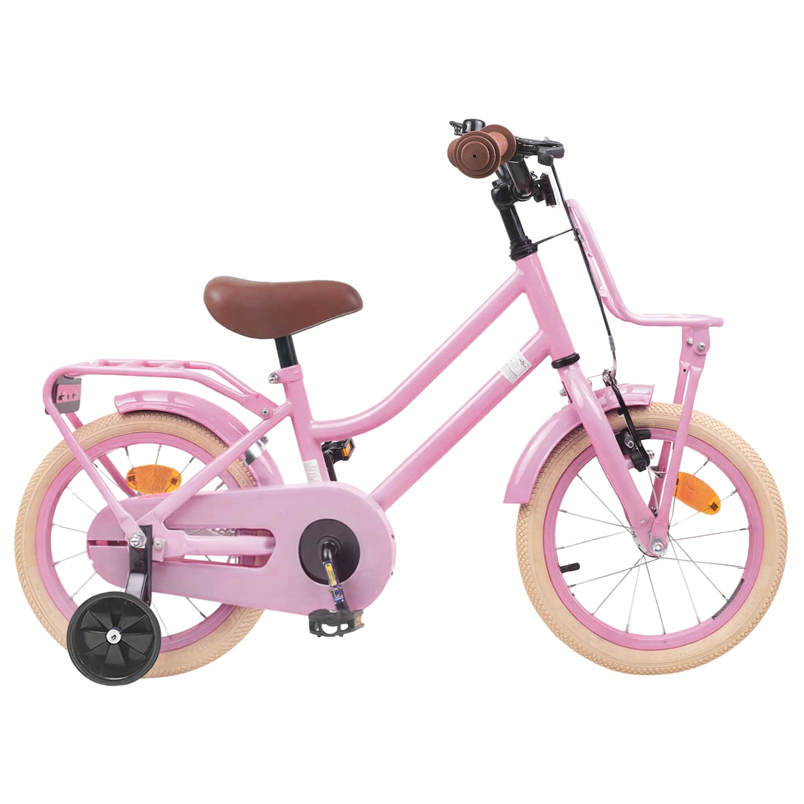 Børnecykel 14 tommer anbefalet til 3-5 år gammel Lys pink billede