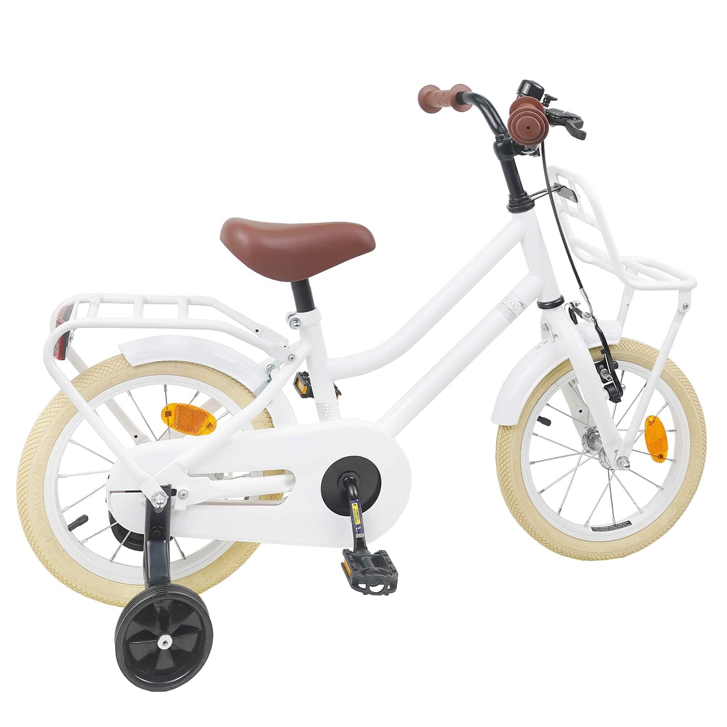Børnecykel 12 tommer til 2-4 år gamle Hvid