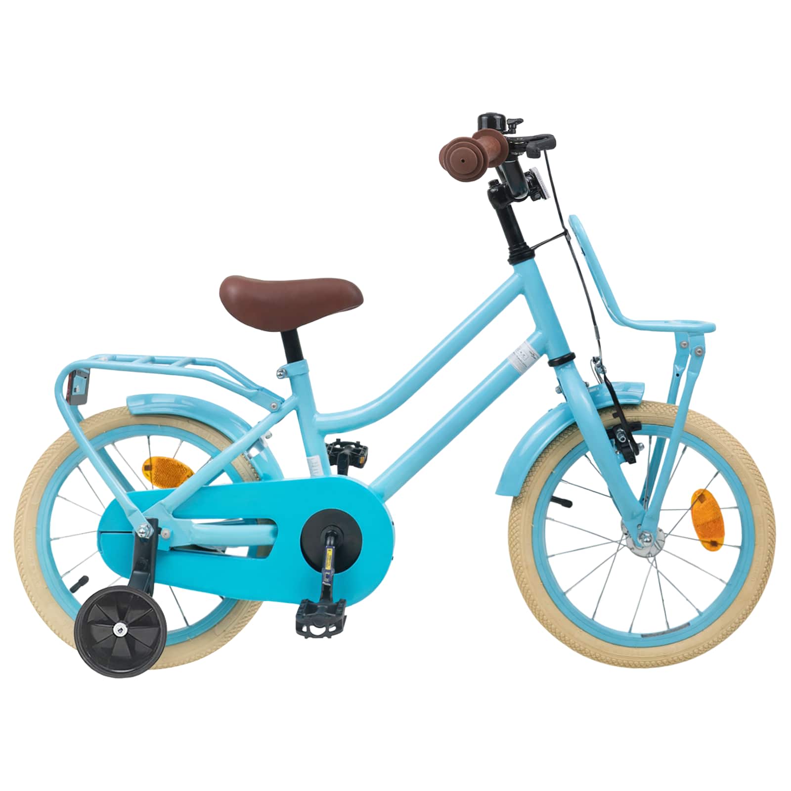 Børnecykel 14 tommer anbefalet til 3-5 år gammel Lyseblå billede