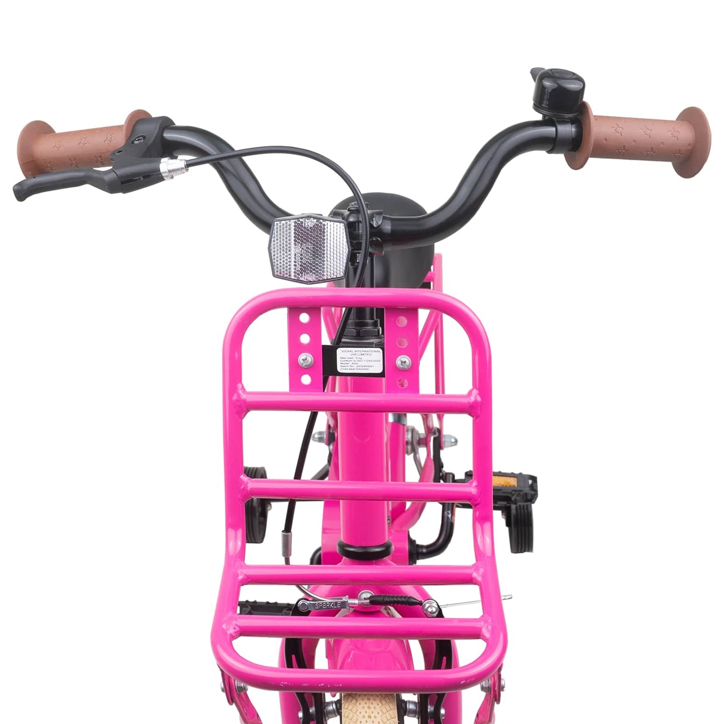 Børnecykel 16 tommer til 4-6 år gamle Mørk pink