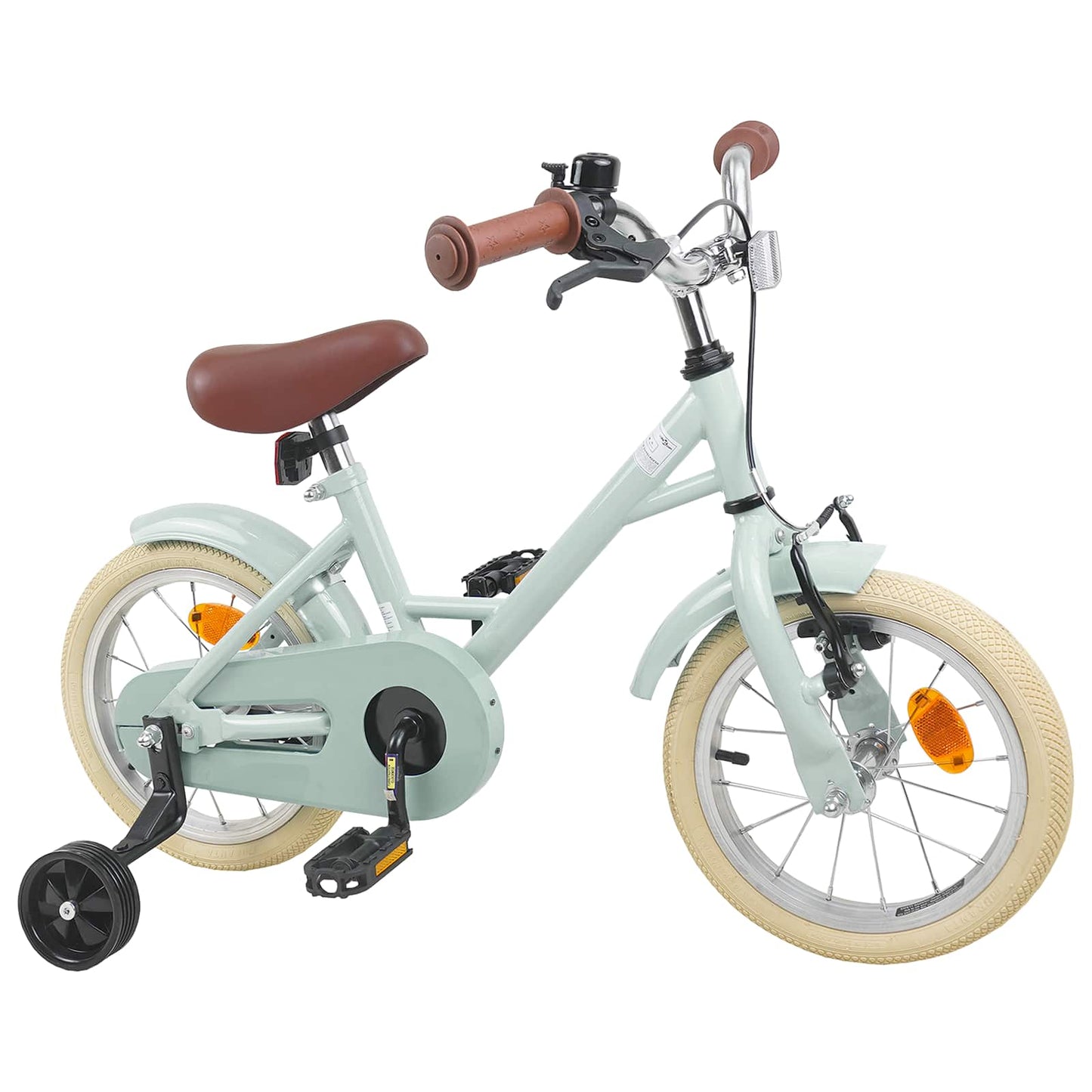 Børnecykel 14 tommer anbefalet til 3-5 år gammel Lys grøn