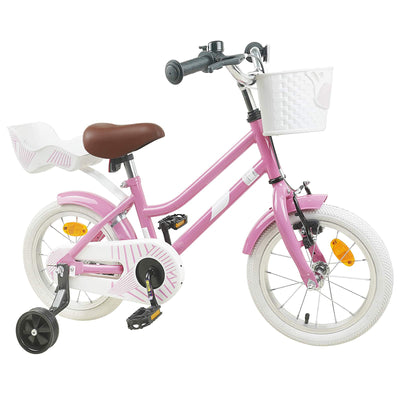 Børnecykel 16 tommer til 4-6 år gamle Lys pink