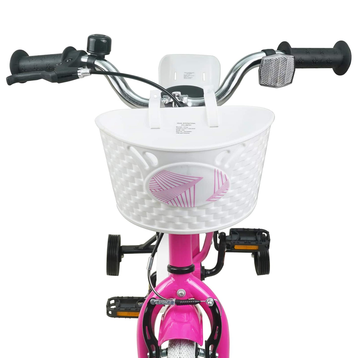 Børnecykel 12 tommer til 2-4 år gamle Mørk pink