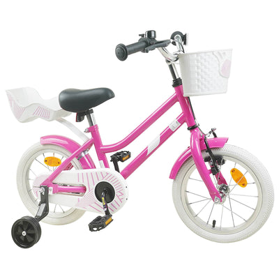 Børnecykel 12 tommer til 2-4 år gamle Mørk pink