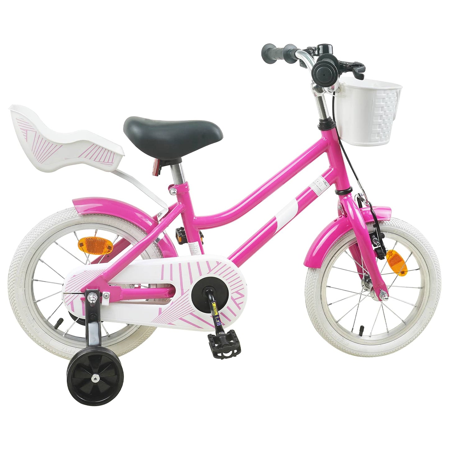 Børnecykel 12 tommer til 2-4 år gamle Mørk pink