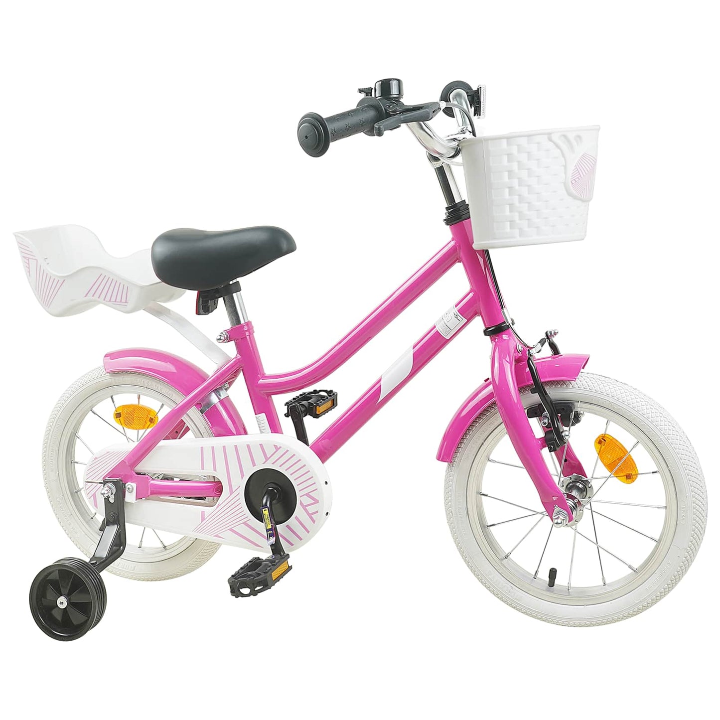 Børnecykel 14 tommer anbefalet til 3-5 år gammel Mørk pink