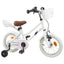 Børnecykel 12 tommer til 2-4 år gamle Hvid