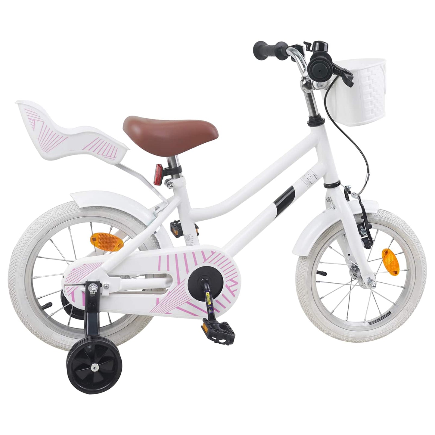 Børnecykel 16 tommer til 4-6 år gamle Hvid
