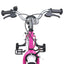 Børnecykel 14 tommer anbefalet til 3-5 år gammel Pink Hvid