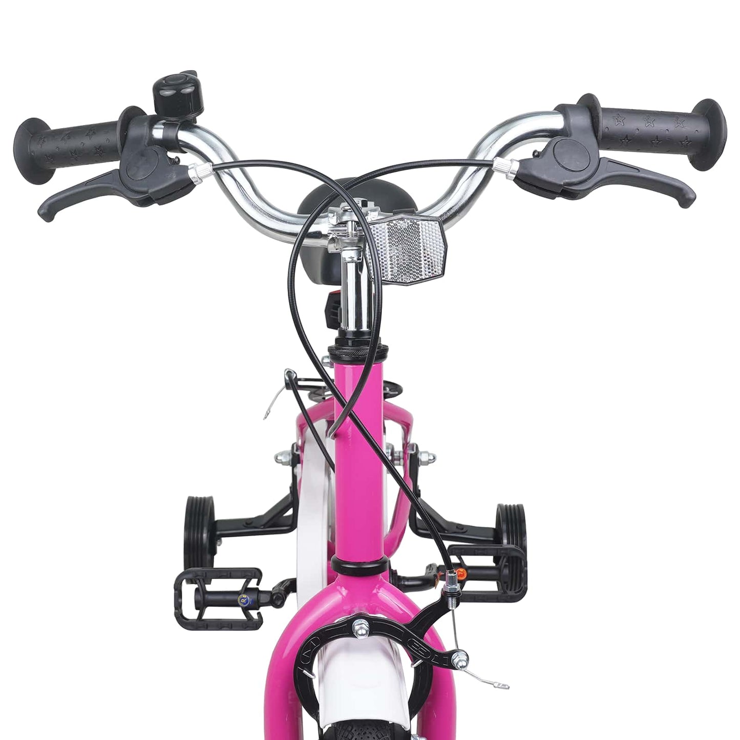 Børnecykel 14 tommer anbefalet til 3-5 år gammel Pink Hvid