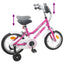 Børnecykel 14 tommer anbefalet til 3-5 år gammel Pink Hvid
