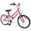 Børnecykel 18 tommer til 5-7 år gammel Pink Hvid