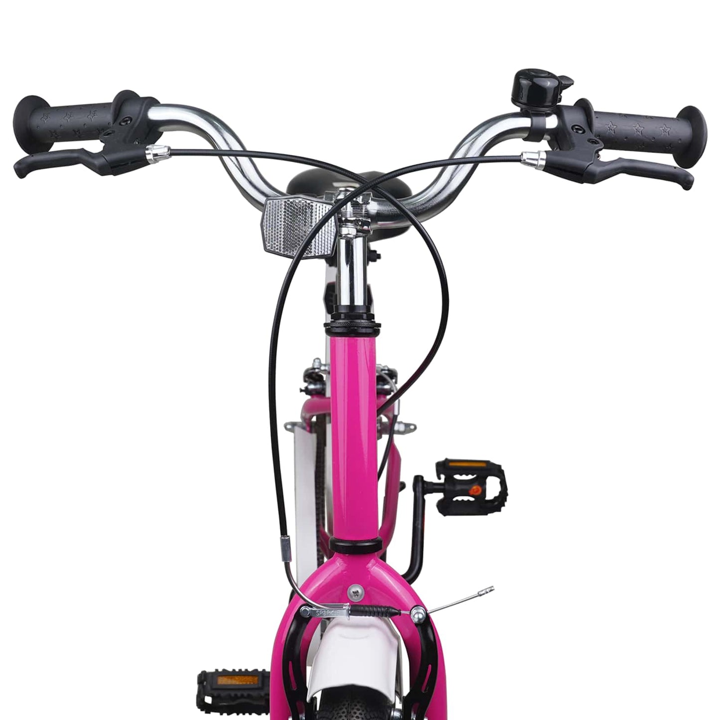 Børnecykel 24 tommer til 8-12 år Pink Hvid