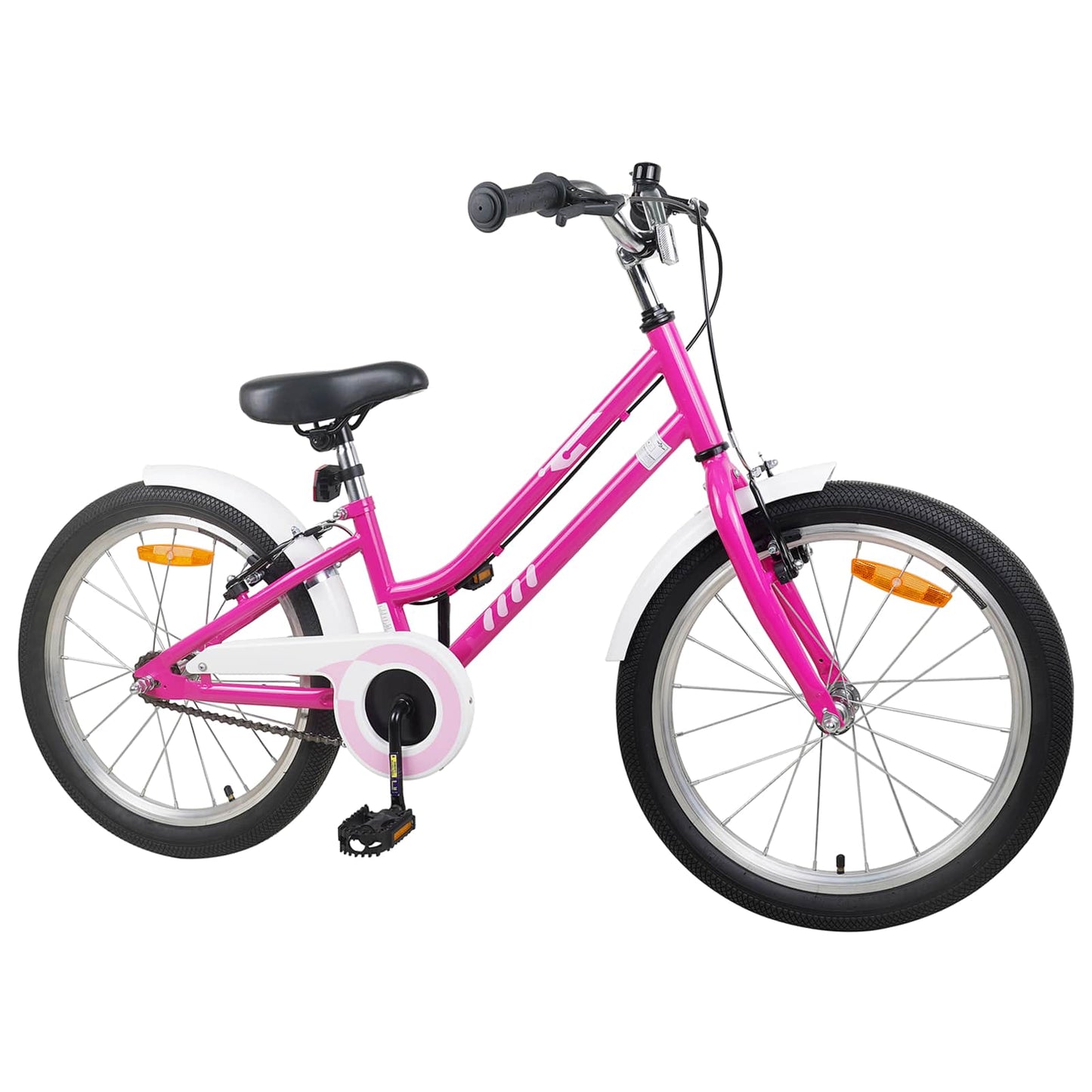 Børnecykel 24 tommer til 8-12 år Pink Hvid
