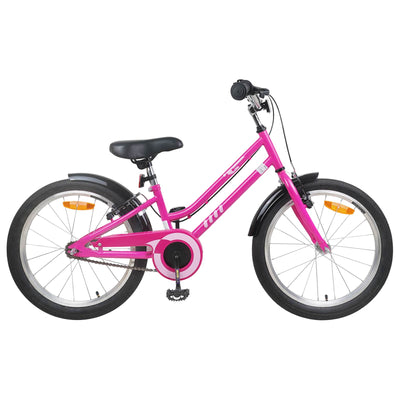 Børnecykel 22 tommer til 7-12 år gammel Pink Sort