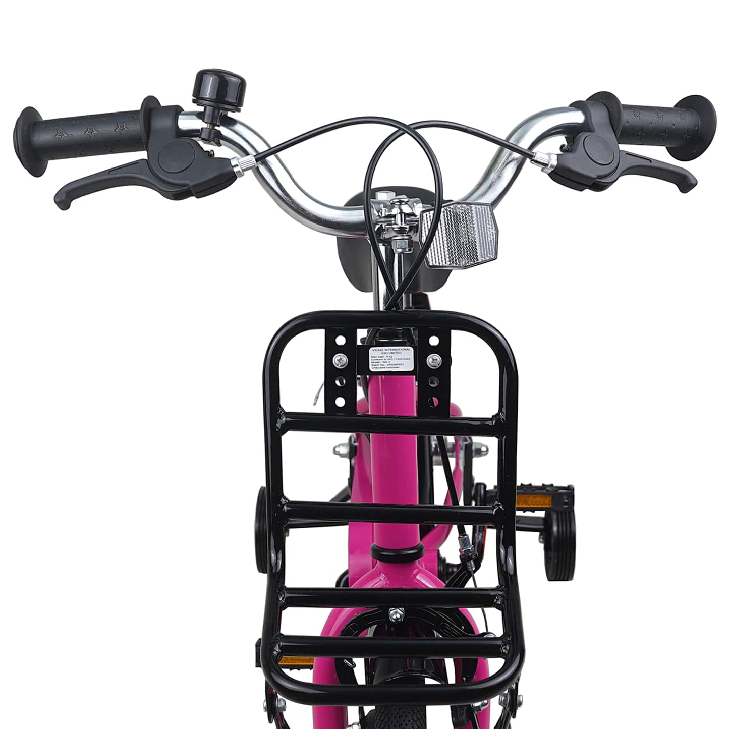 Børnecykel 14 tommer anbefalet til 3-5 år gammel Pink og Sort