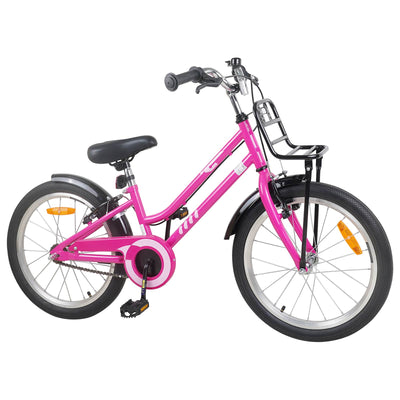 Børnecykel 22 tommer til 7-12 år gammel Pink Sort