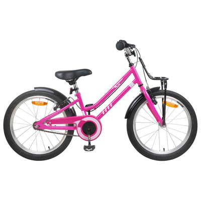 Børnecykel 22 tommer til 7-12 år gammel Pink Sort