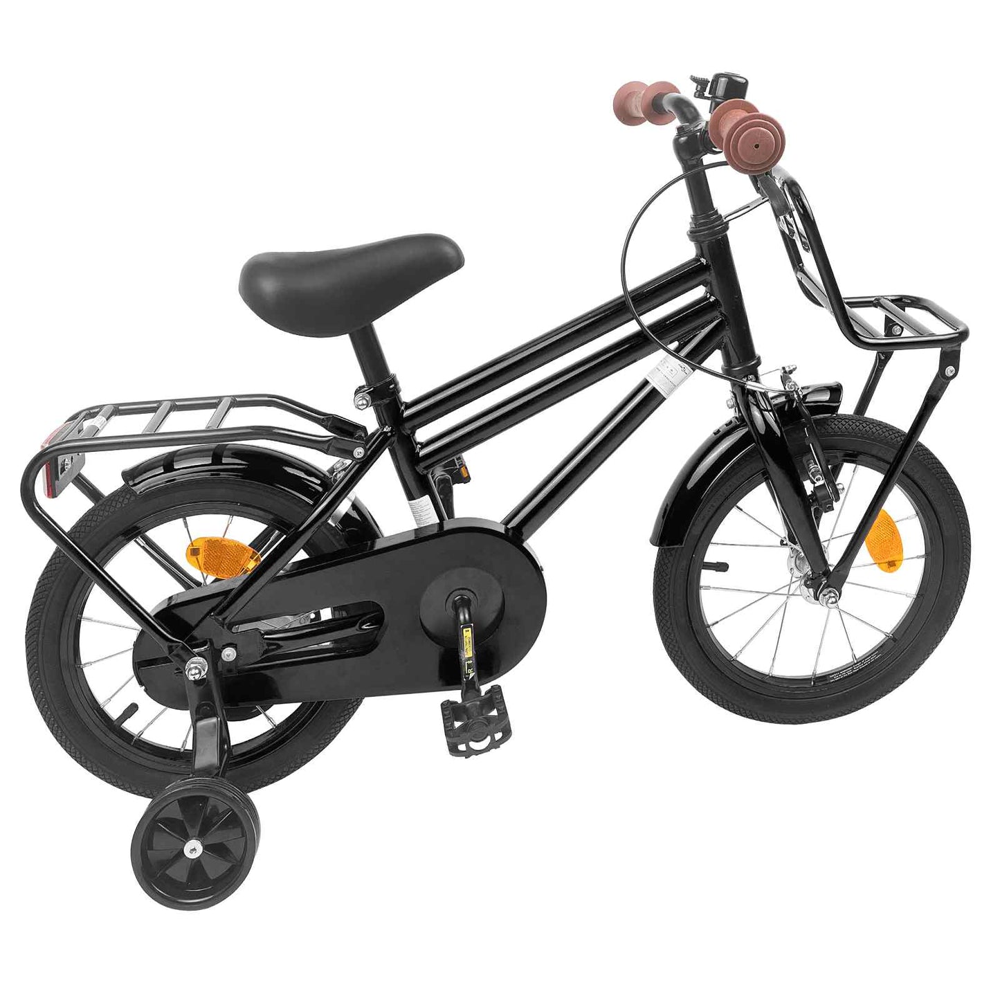 Børnecykel 14 tommer anbefalet til 3-5 år gammel Sort