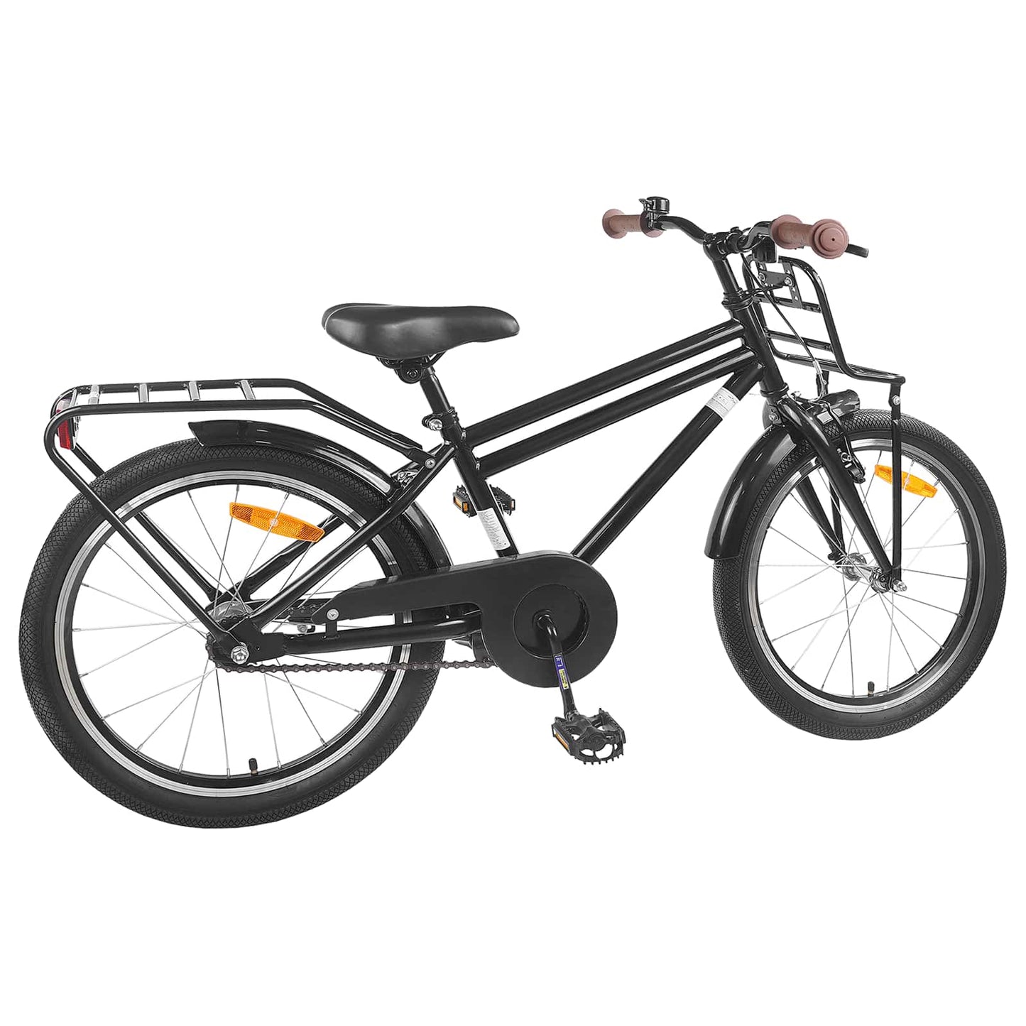 Børnecykel 20 tommer til børn i alderen 6-11 år Sort