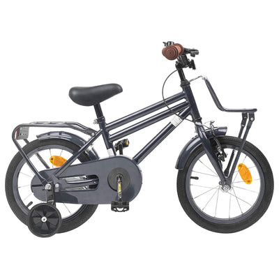 Børnecykel 12 tommer til 2-4 år gamle Mørkegrå