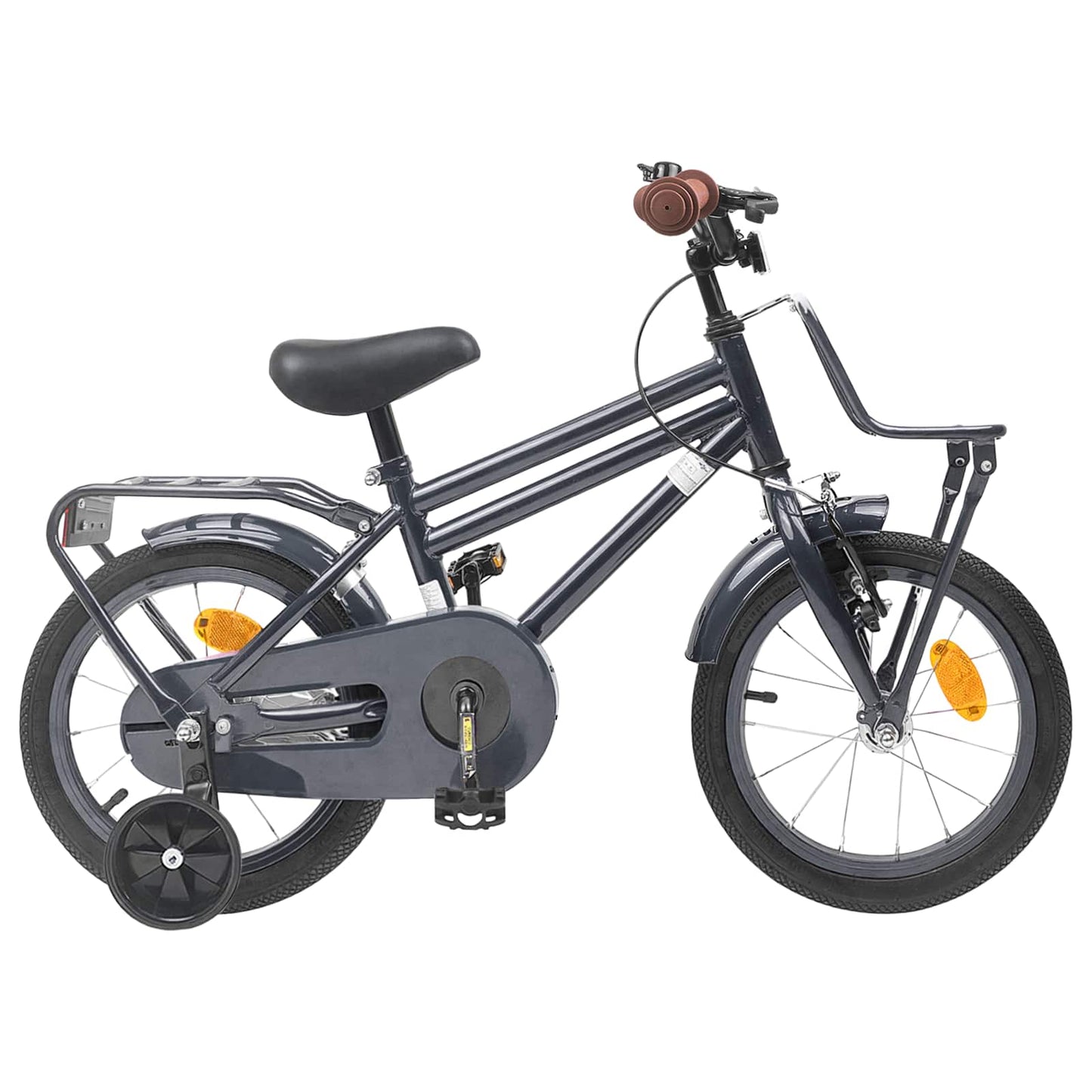 Børnecykel 12 tommer til 2-4 år gamle Mørkegrå