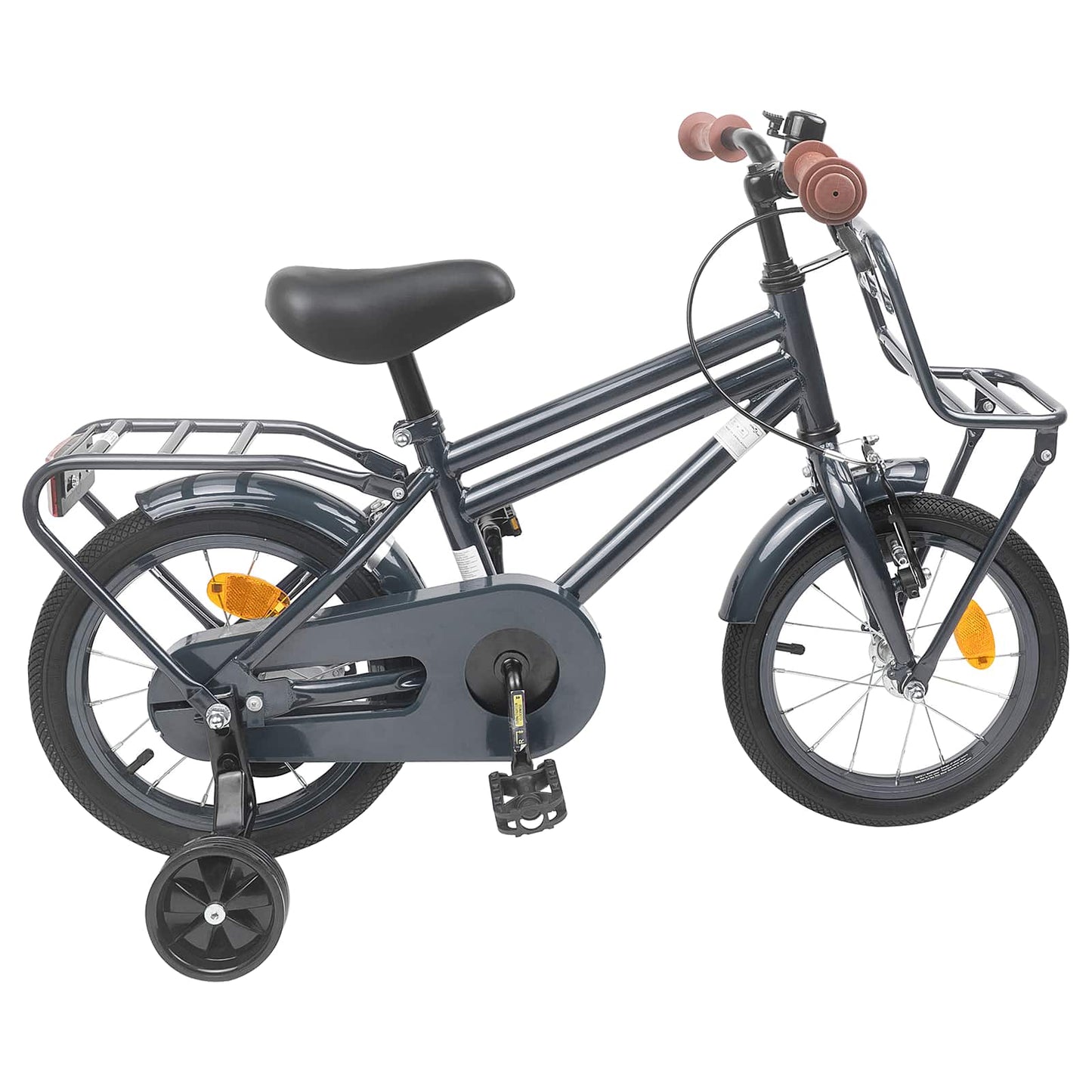 Børnecykel 16 tommer til 4-6 år gamle Mørkegrå