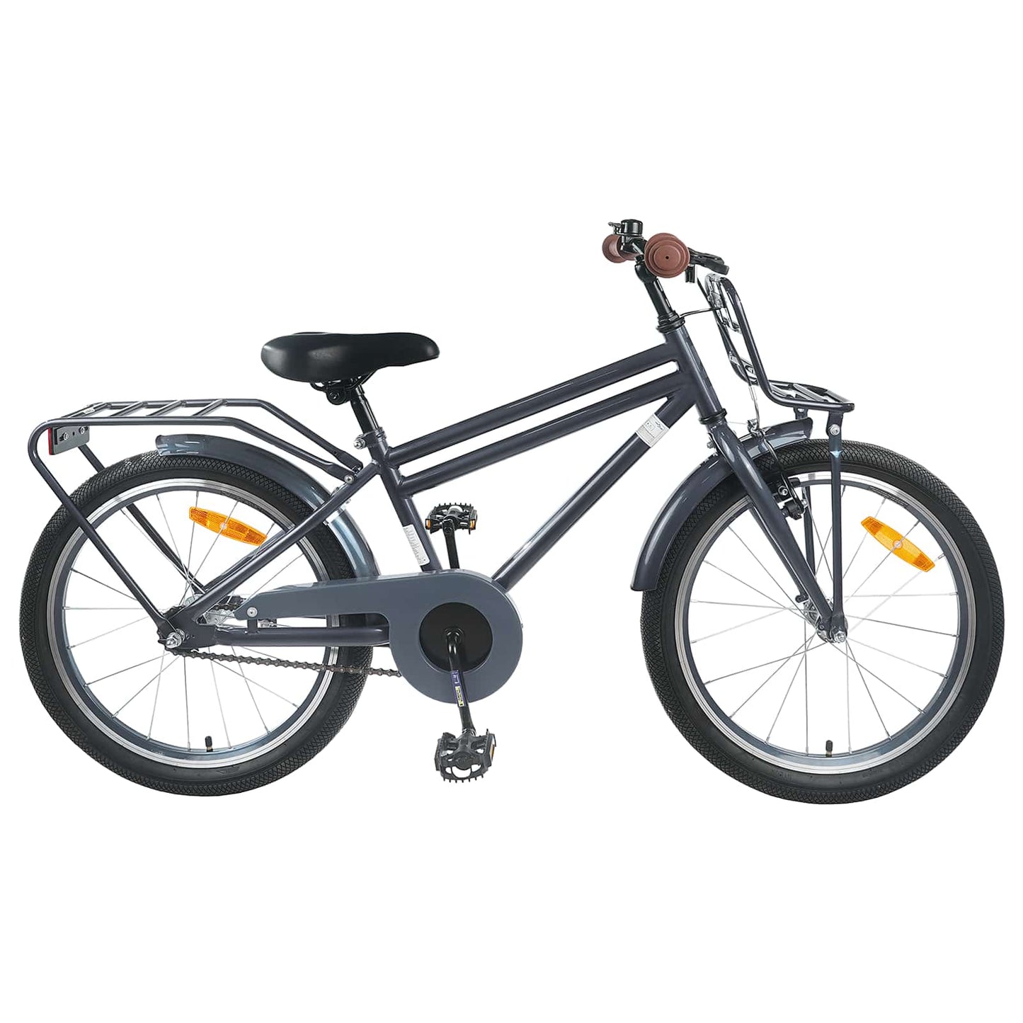 Børnecykel 20 tommer til børn i alderen 6-11 år Mørkegrå