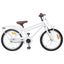 Børnecykel 20 tommer til børn i alderen 6-11 år Hvid