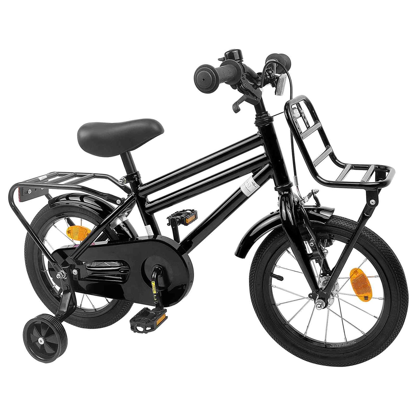 Børnecykel 14 tommer anbefalet til 3-5 år gammel Sort
