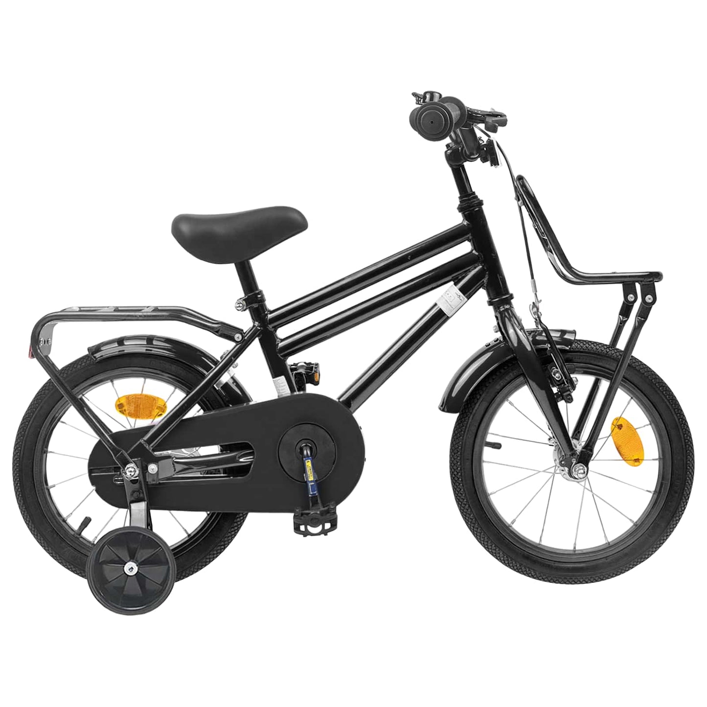 Børnecykel 14 tommer anbefalet til 3-5 år gammel Sort