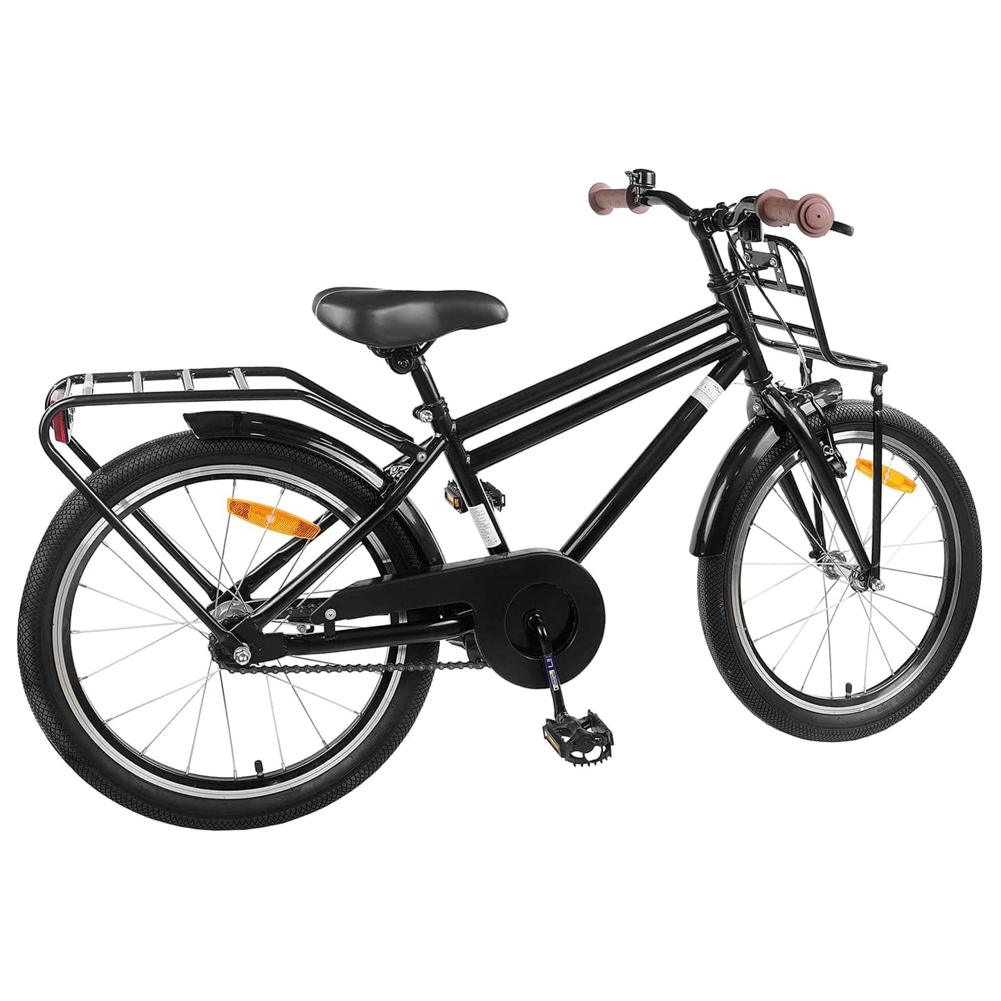 Børnecykel 18 tommer til 5-7 år gammel Sort