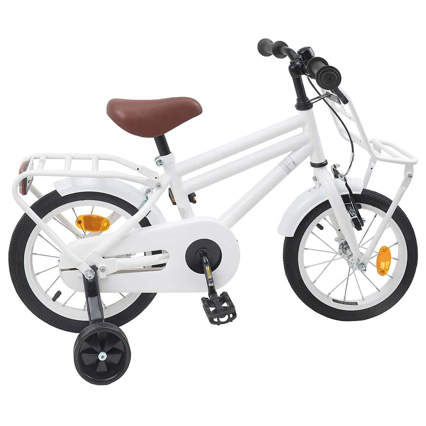 Børnecykel 14 tommer anbefalet til 3-5 år gammel Hvid