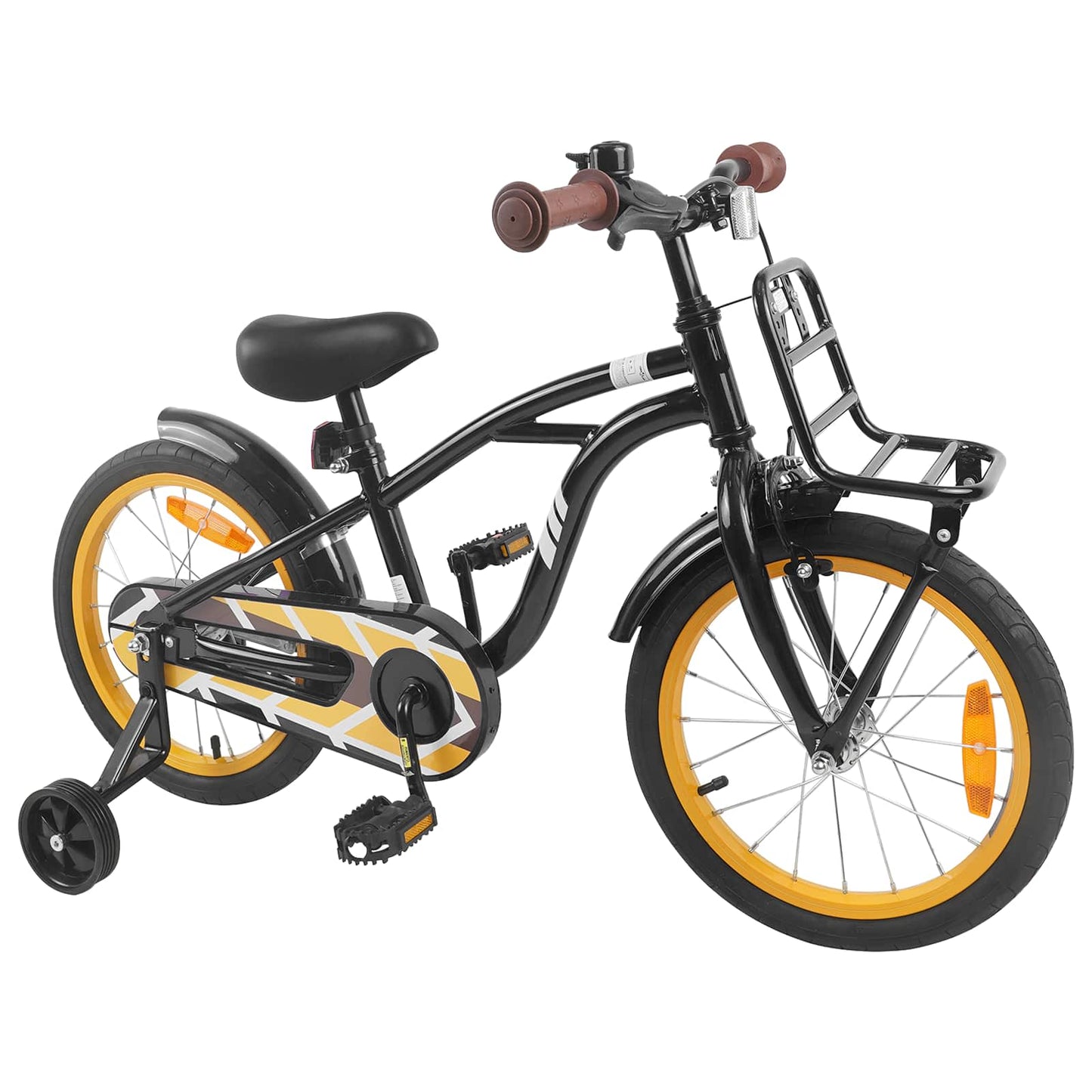 Børnecykel 16 tommer til 4-6 år gamle Sort