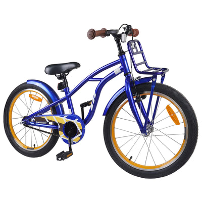 Børnecykel 22 tommer til 7-12 år gammel Mørk blå