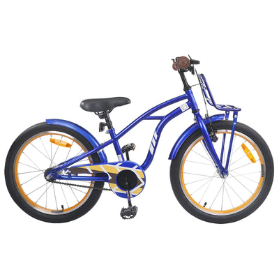Børnecykel 22 tommer til 7-12 år gammel Mørk blå