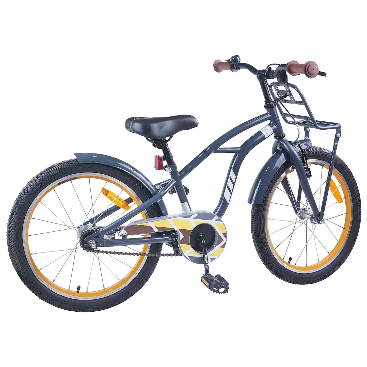 Børnecykel 20 tommer til børn i alderen 6-11 år Mørkegrå