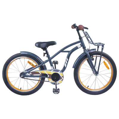 Børnecykel 20 tommer til børn i alderen 6-11 år Mørkegrå