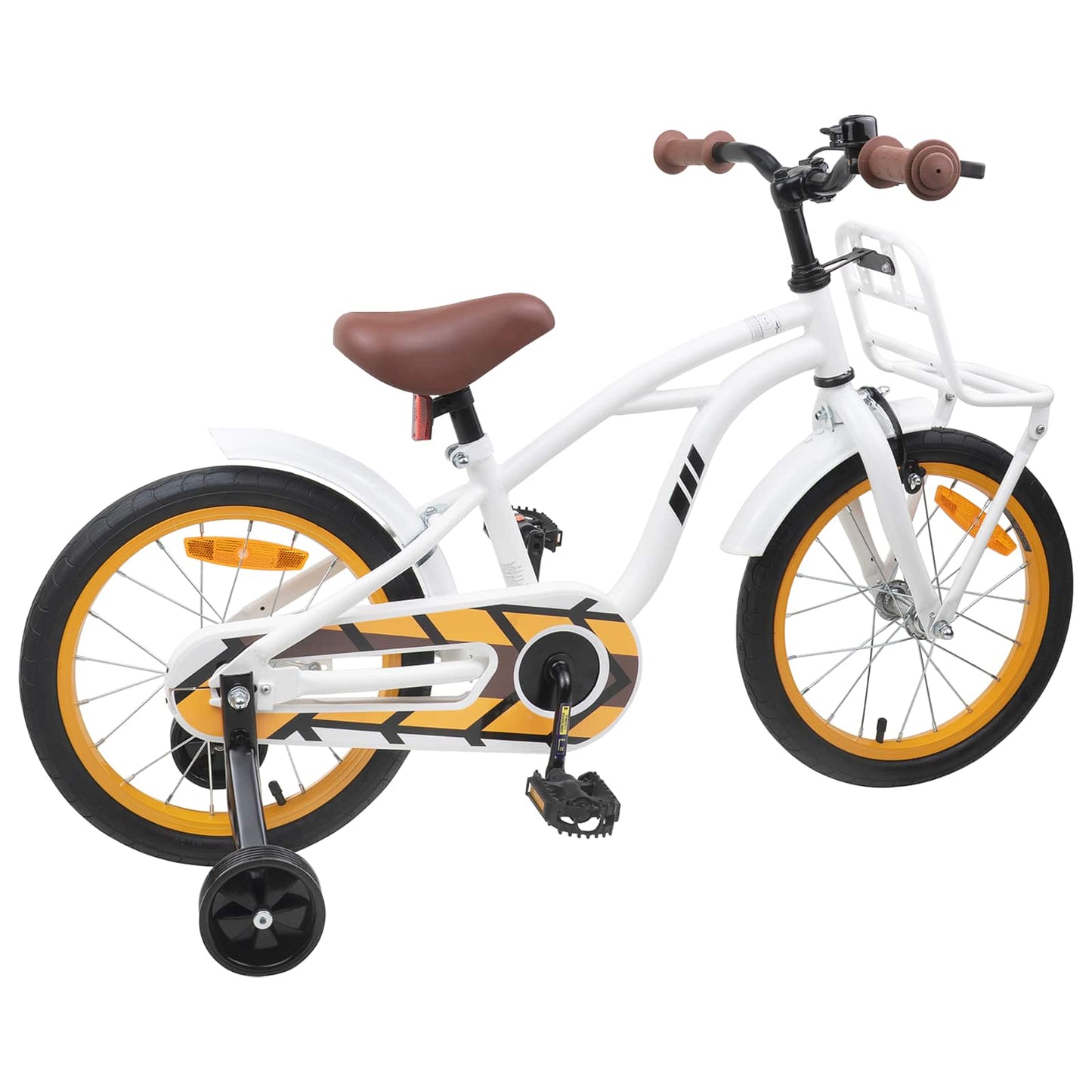 Børnecykel 16 tommer til 4-6 år gamle Hvid