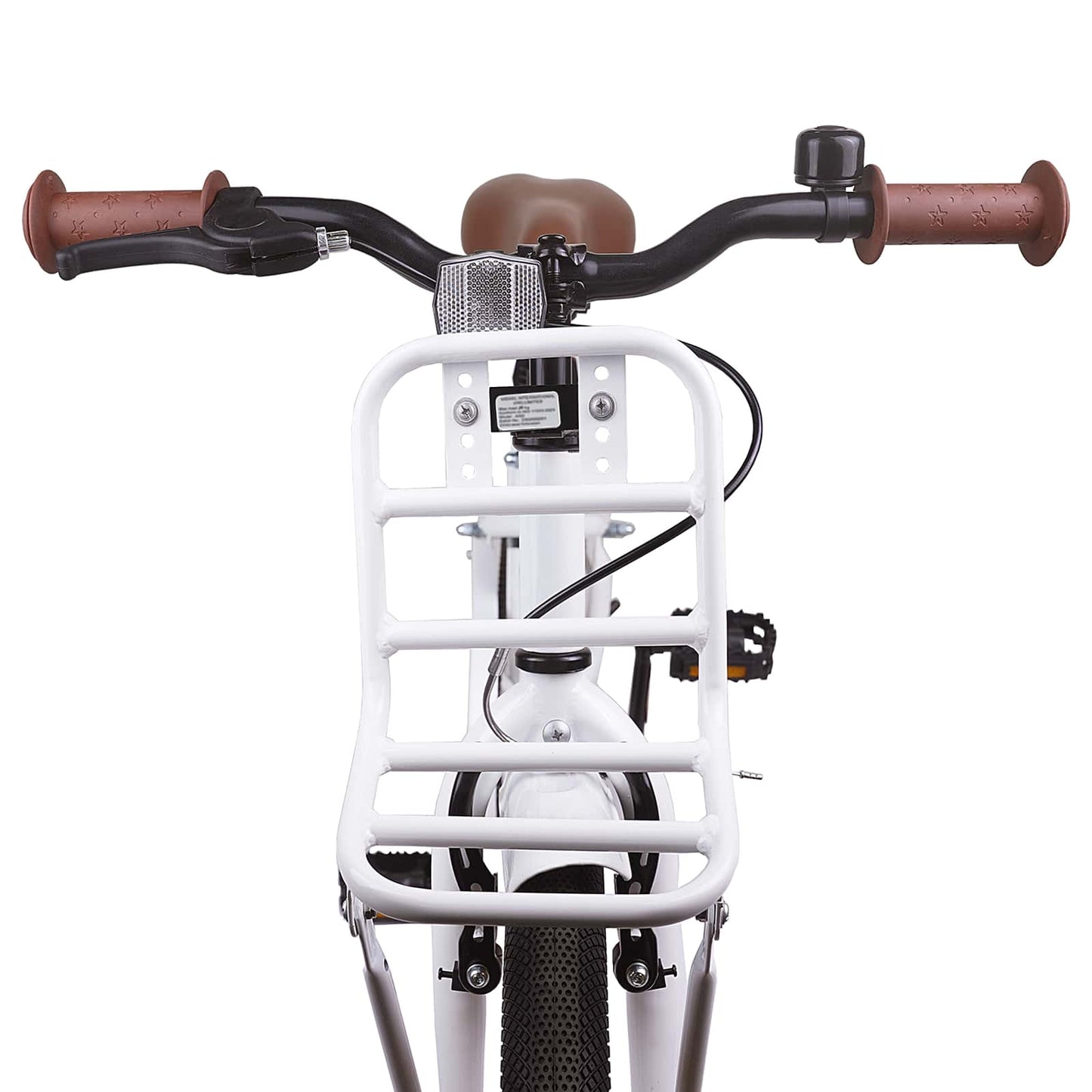 Børnecykel 20 tommer til børn i alderen 6-11 år Hvid