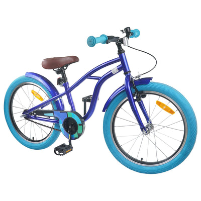 Børnecykel 22 tommer til 7-12 år gammel Mørk blå