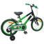 Børnecykel 16 tommer til 4-6 år gamle Grøn Sort