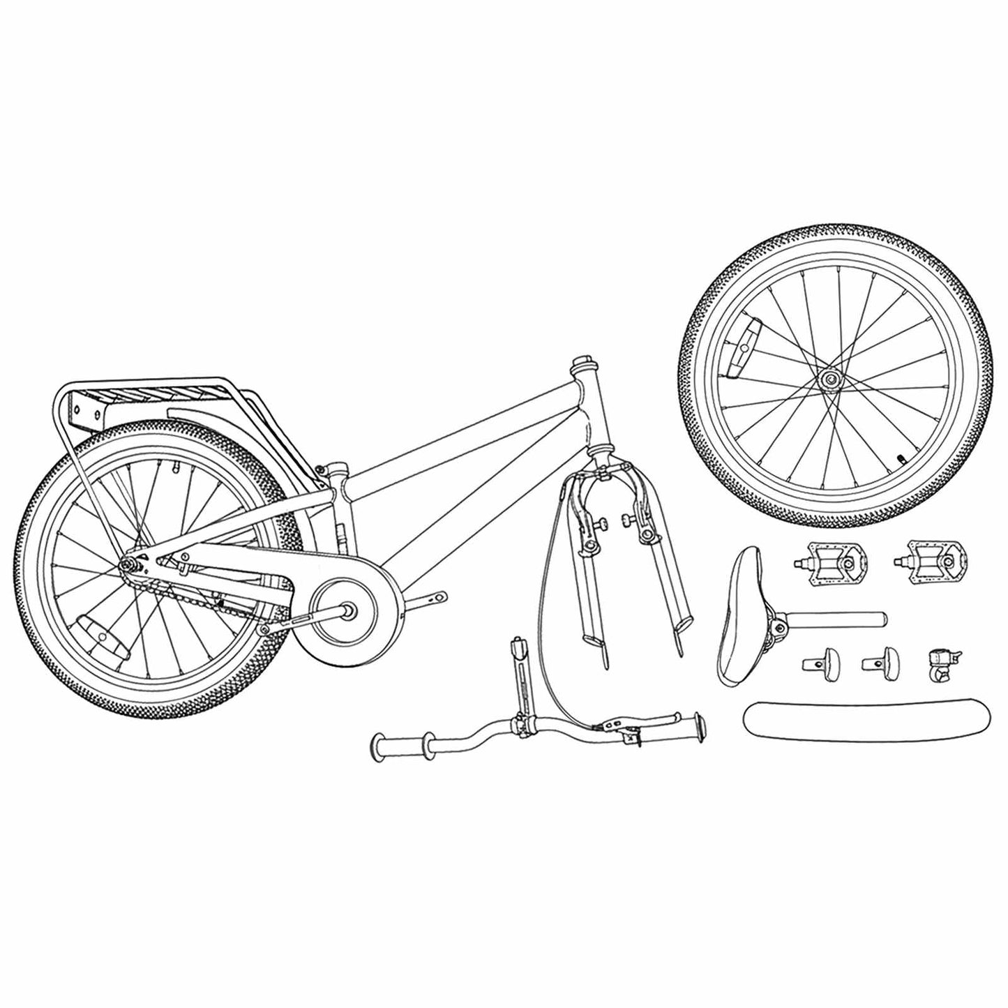 Børnecykel 20 tommer til børn i alderen 6-11 år Lyseblå