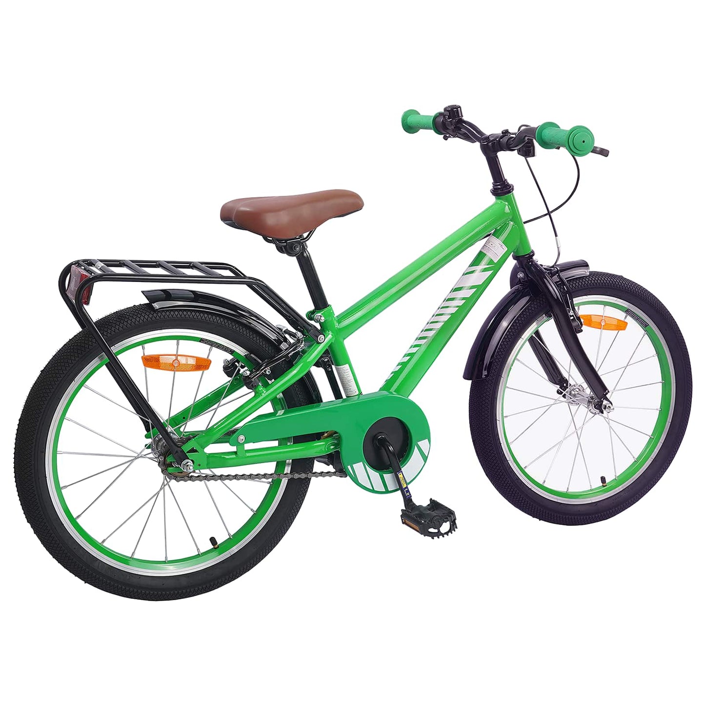 Børnecykel 18 tommer til 5-7 år gammel Grøn