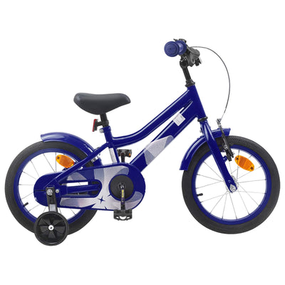 Børnecykel 16 tommer til 4-6 år gamle Mørk blå