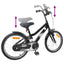 Børnecykel 18 tommer til 5-7 år gammel Sort