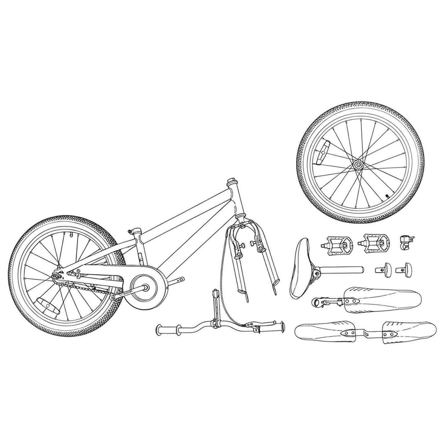 Børnecykel 20 tommer 6-Speed til børn i alderen 6-11 år Rød